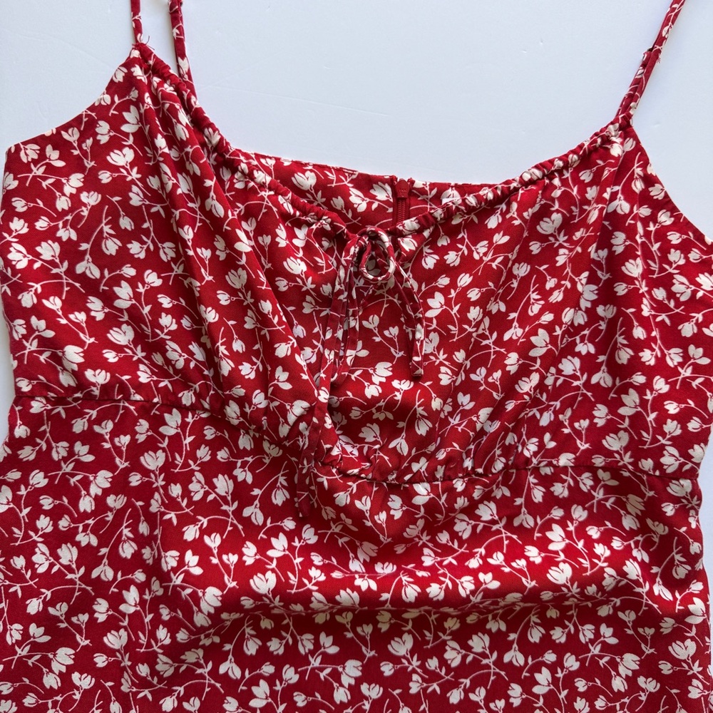 Reformation Red Floral Dress - Picture 7 of 11